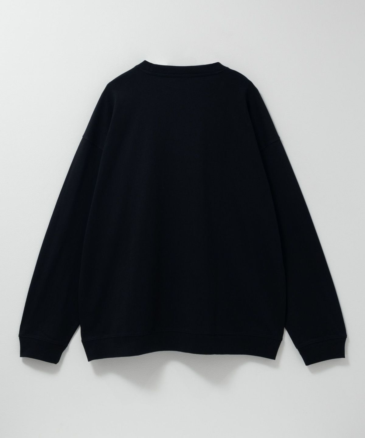 ひげスラブ天竺長袖Tシャツ メンズ