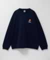 ひげスラブ天竺長袖Tシャツ メンズ