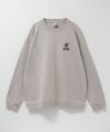 ひげスラブ天竺長袖Tシャツ メンズ