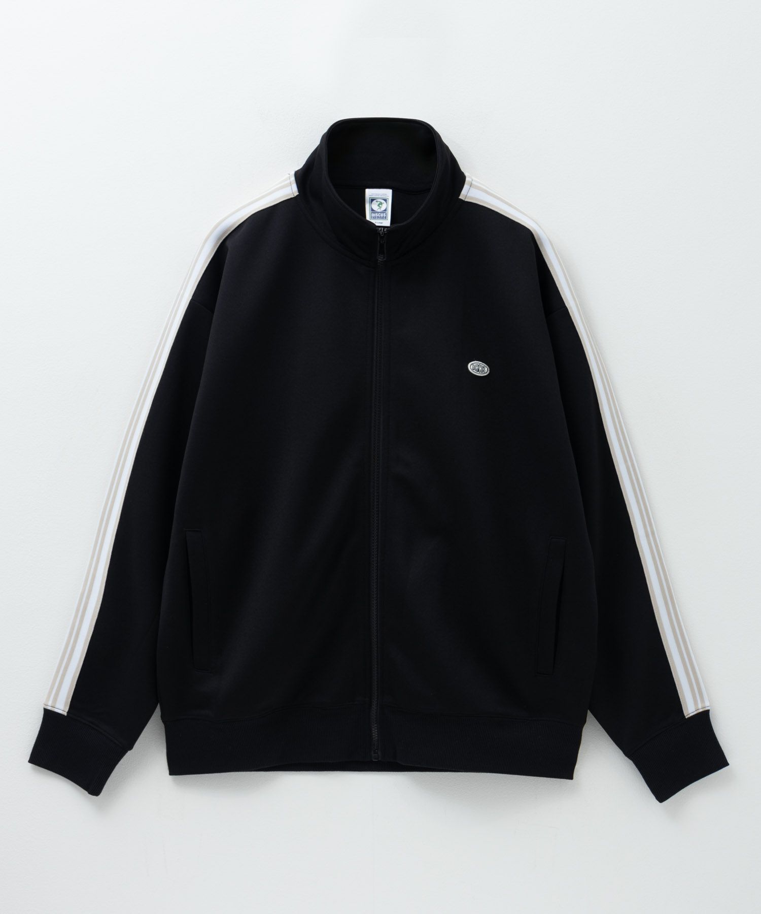 DISCUS  ポンチ素材 ワンポイントトラックジャケット メンズ商品画像-3