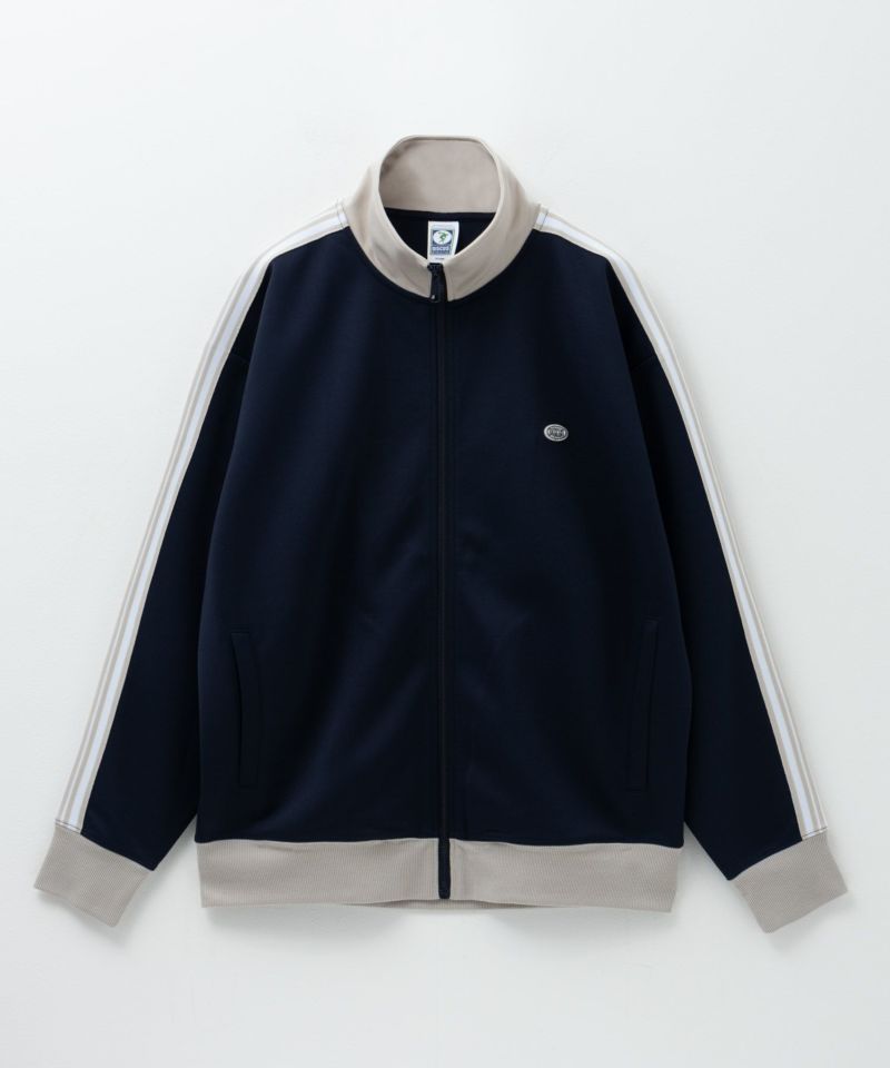 DISCUS ポンチ素材 ワンポイントトラックジャケット メンズ商品画像-5