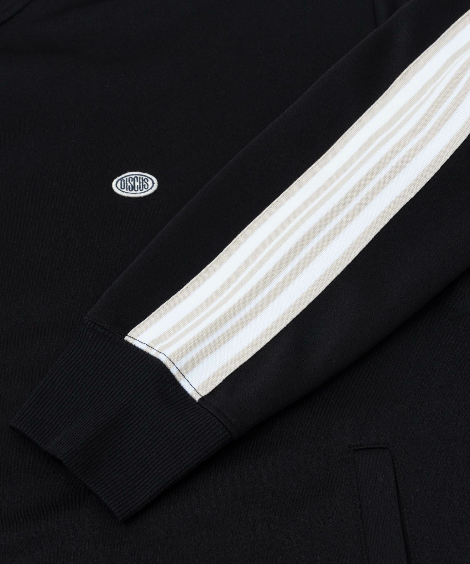 DISCUS  ポンチ素材 ワンポイントトラックジャケット メンズ商品画像-12