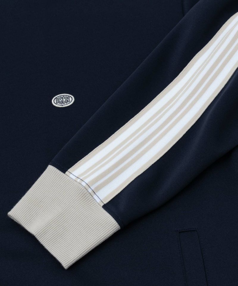 DISCUS  ポンチ素材 ワンポイントトラックジャケット メンズ商品画像-13