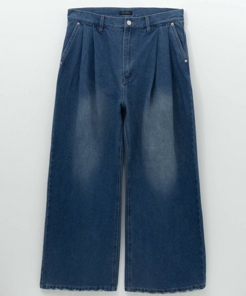 【WEB限定】デニムツータックワイドパンツ メンズ商品画像-8