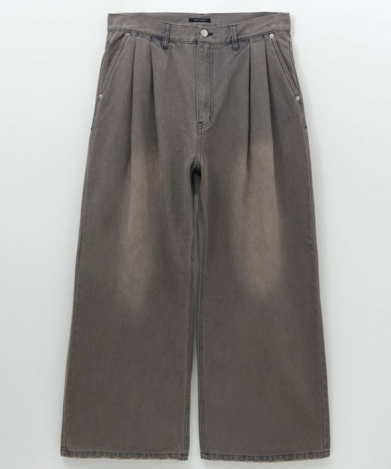 【WEB限定】デニムツータックワイドパンツ メンズ商品画像-12