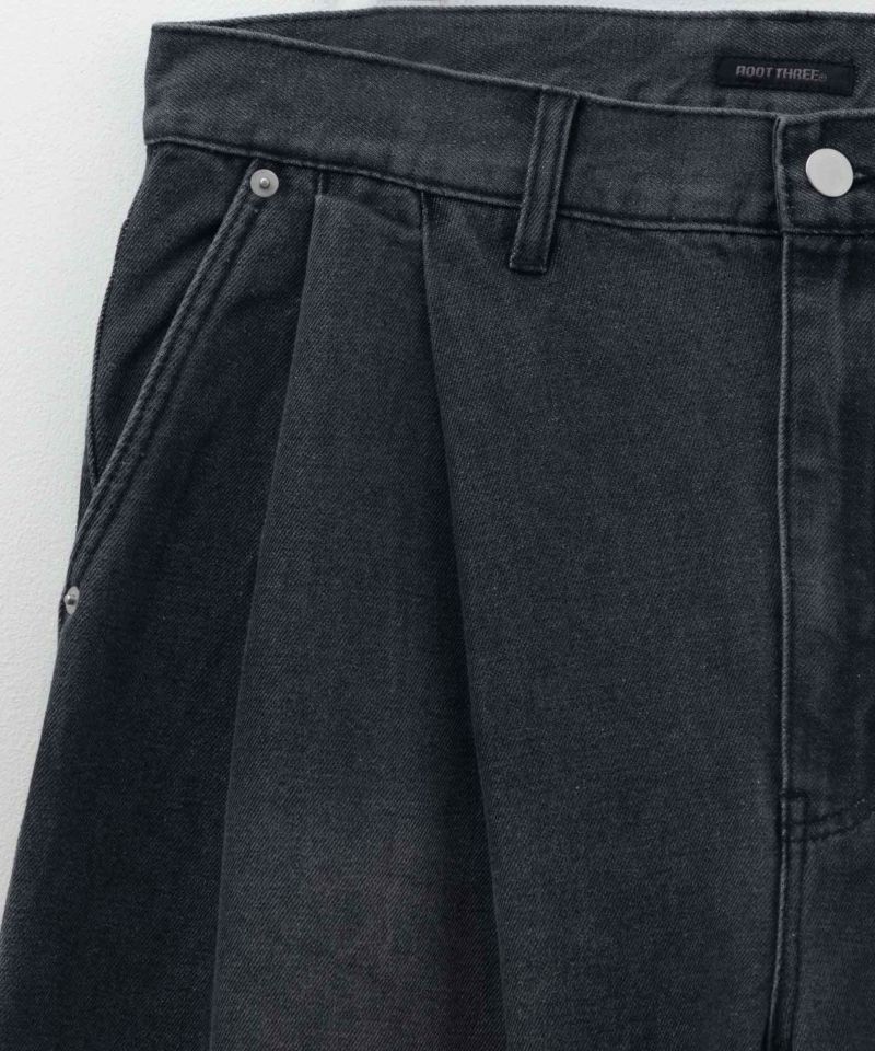 【WEB限定】デニムツータックワイドパンツ メンズ商品画像-16