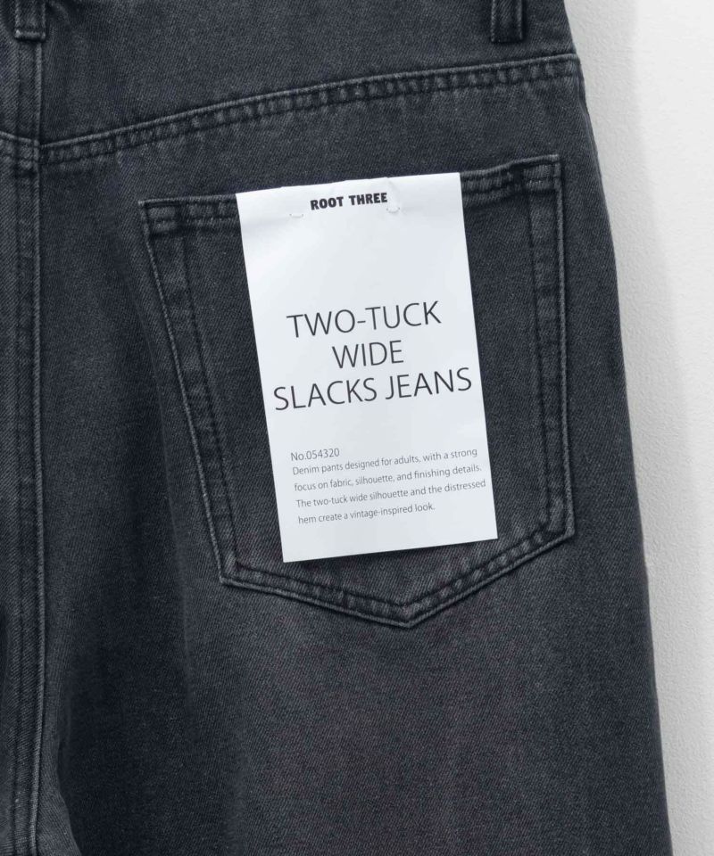 【WEB限定】デニムツータックワイドパンツ メンズ商品画像-18