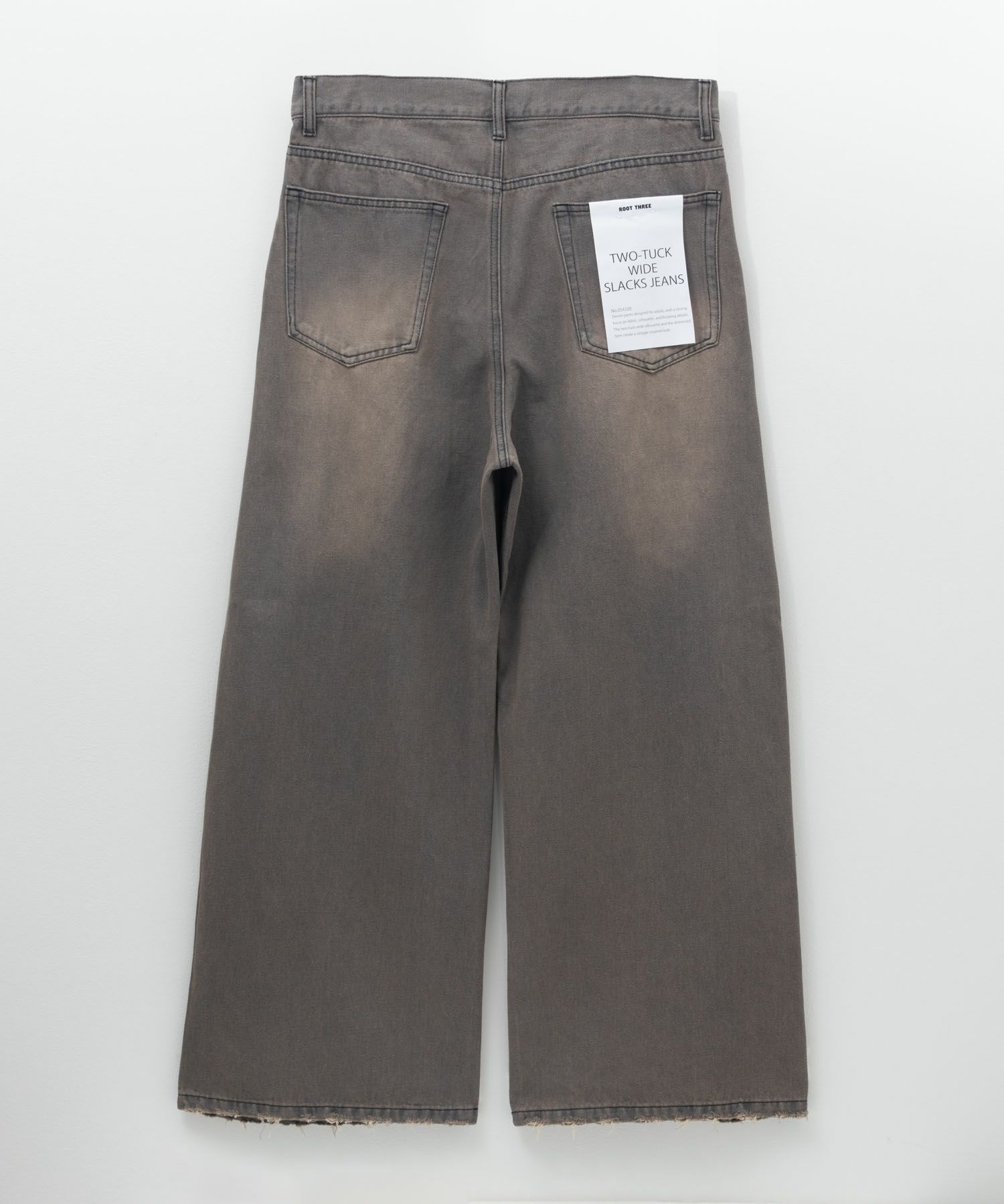 【WEB限定】デニムツータックワイドパンツ メンズ