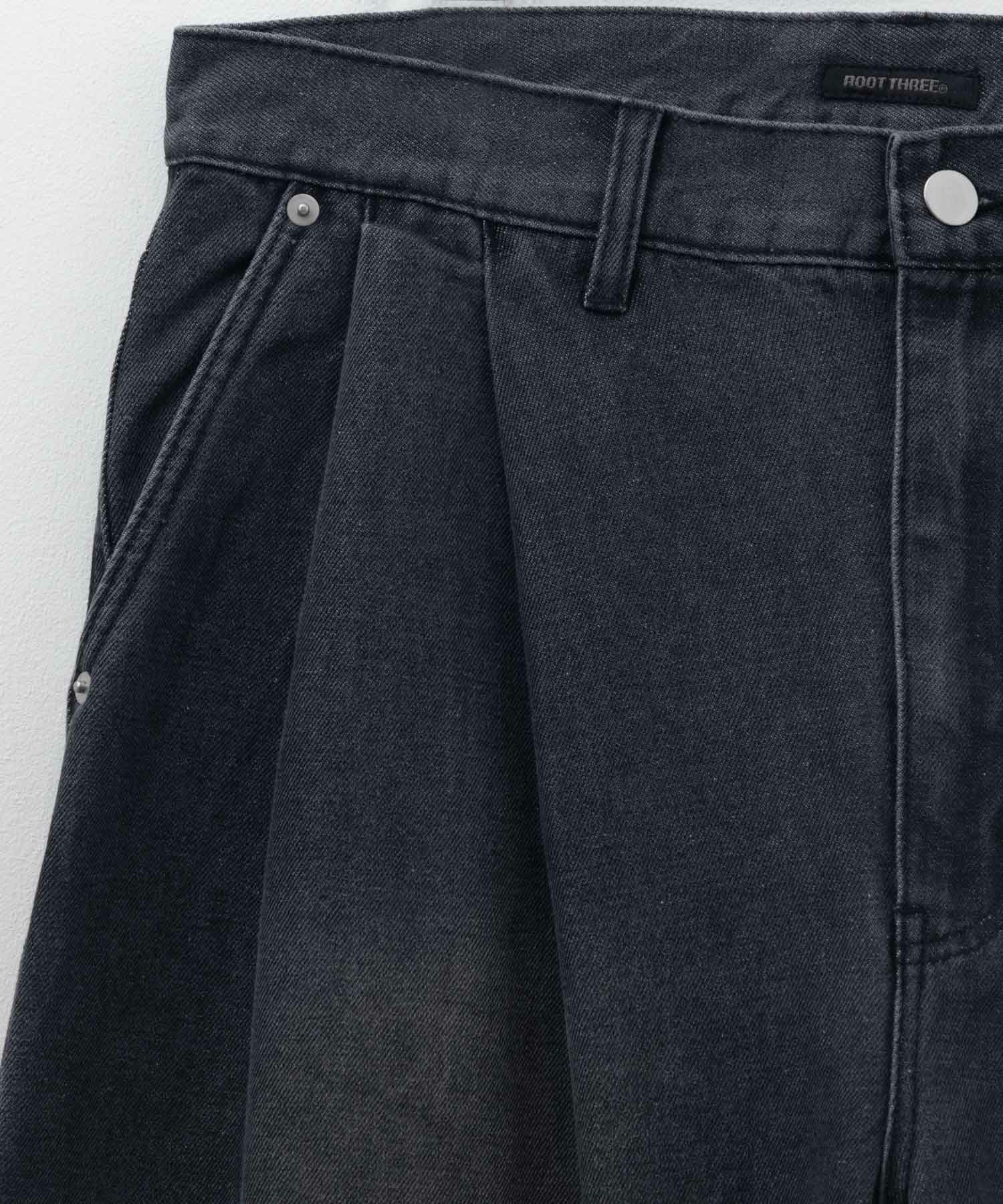 【WEB限定】デニムツータックワイドパンツ メンズ
