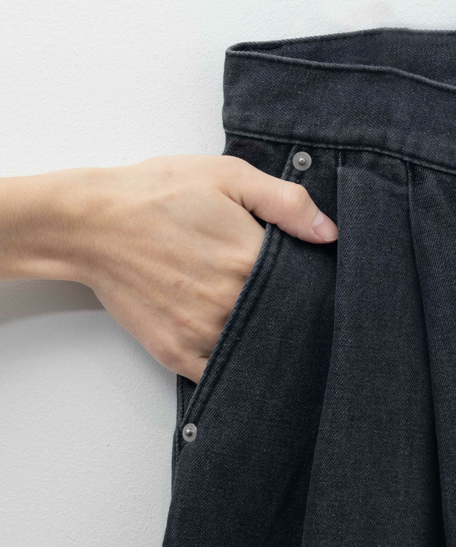 【WEB限定】デニムツータックワイドパンツ メンズ