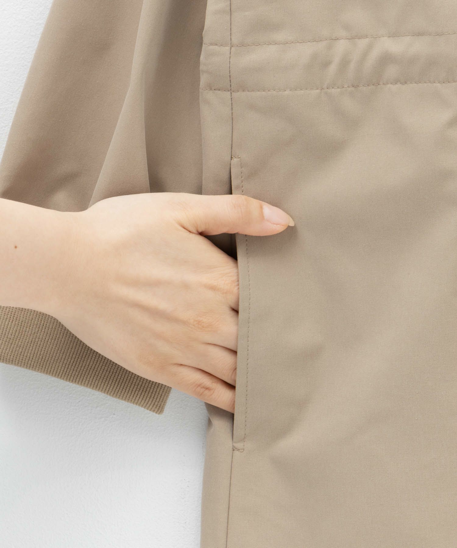 nAvy リブロングブルゾン レディース