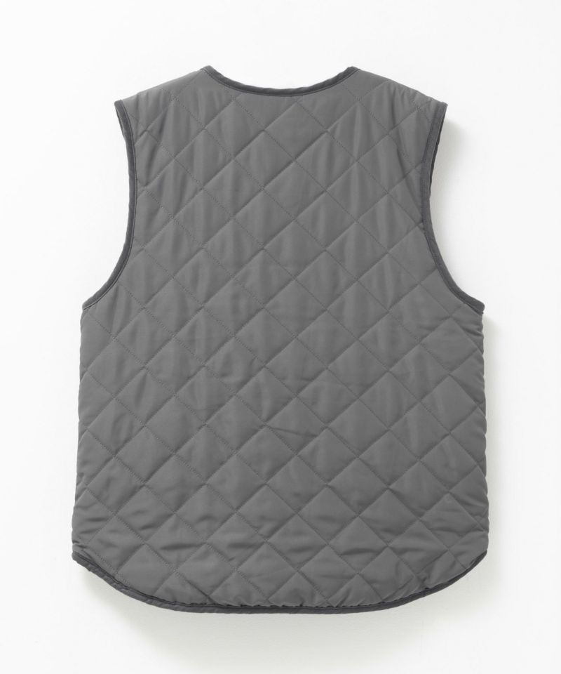 NAVY ボア×タフタリバーシブルベスト レディース商品画像-19