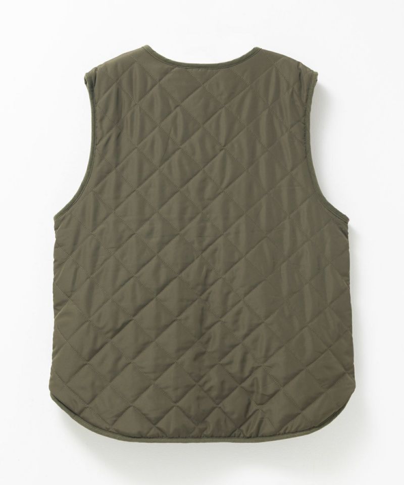 NAVY  ボア×タフタリバーシブルベスト レディース商品画像-21