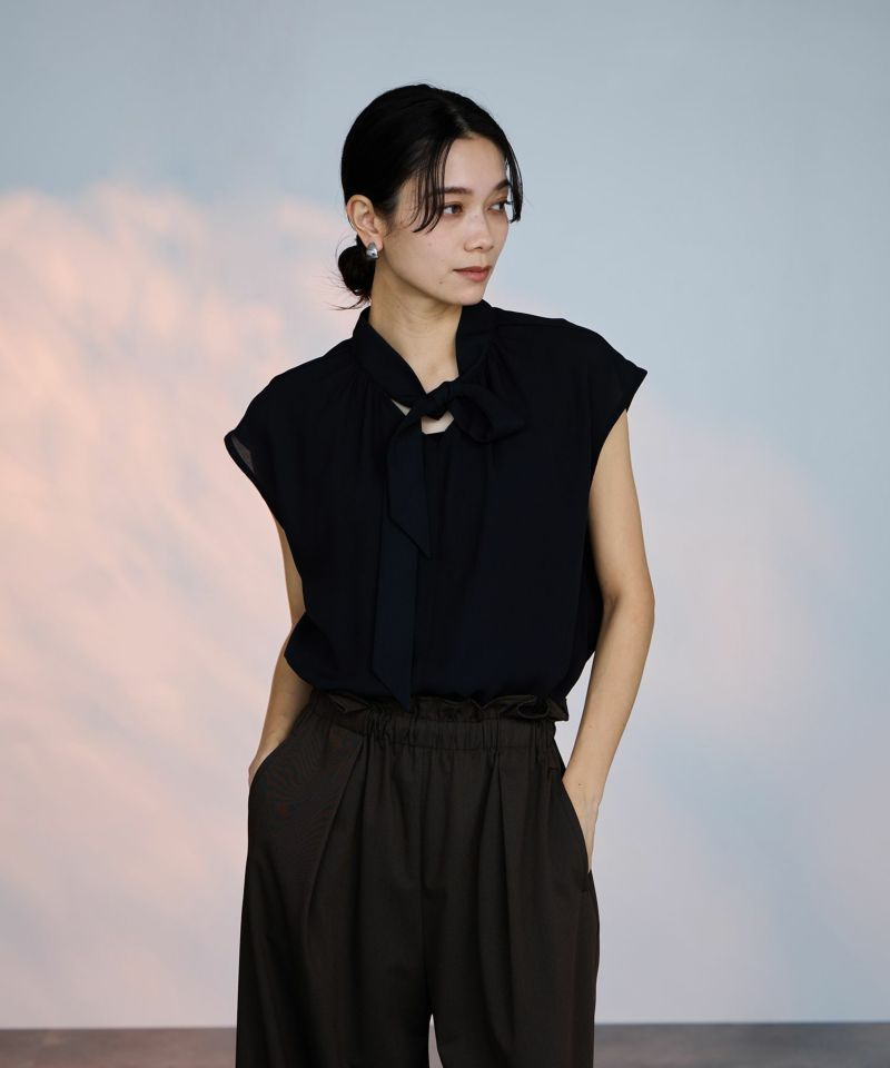 milli de l'air 2WAYフレンチボウタイブラウス レディース商品画像-2