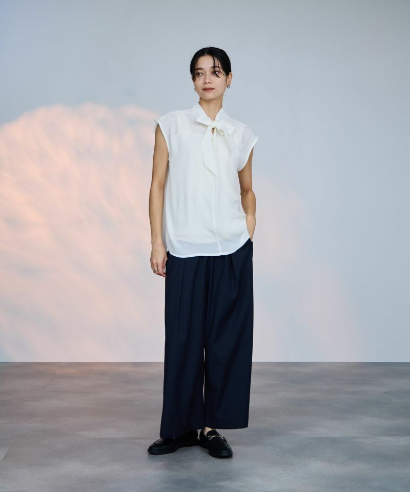 milli de l'air 2WAYフレンチボウタイブラウス レディース商品画像-7