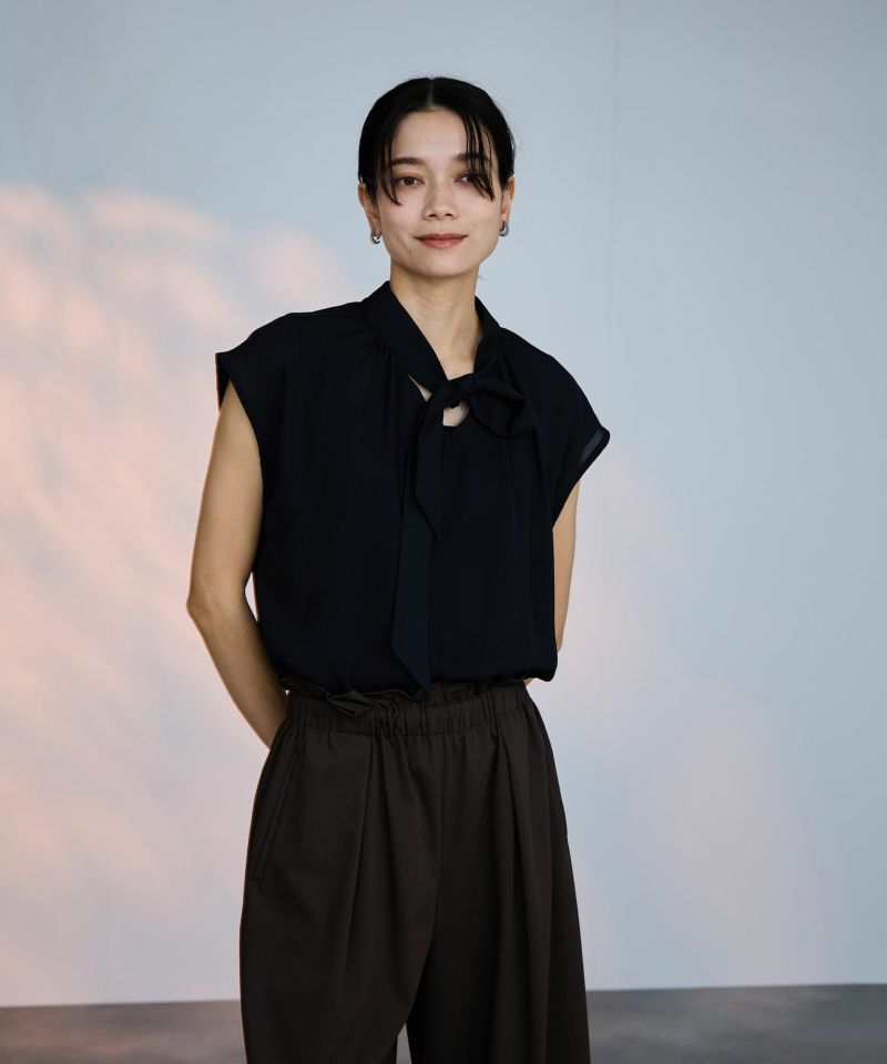 milli de l'air 2WAYフレンチボウタイブラウス レディース商品画像-9