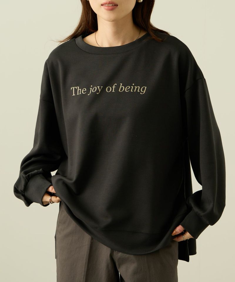 nAvy  ポンチ素材 ロゴプリントプルオーバー レディース商品画像-1