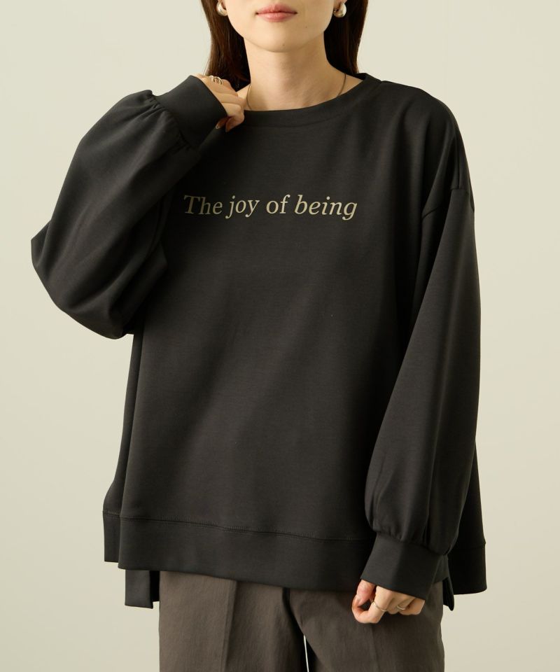 nAvy ポンチ素材 ロゴプリントプルオーバー レディース商品画像-4