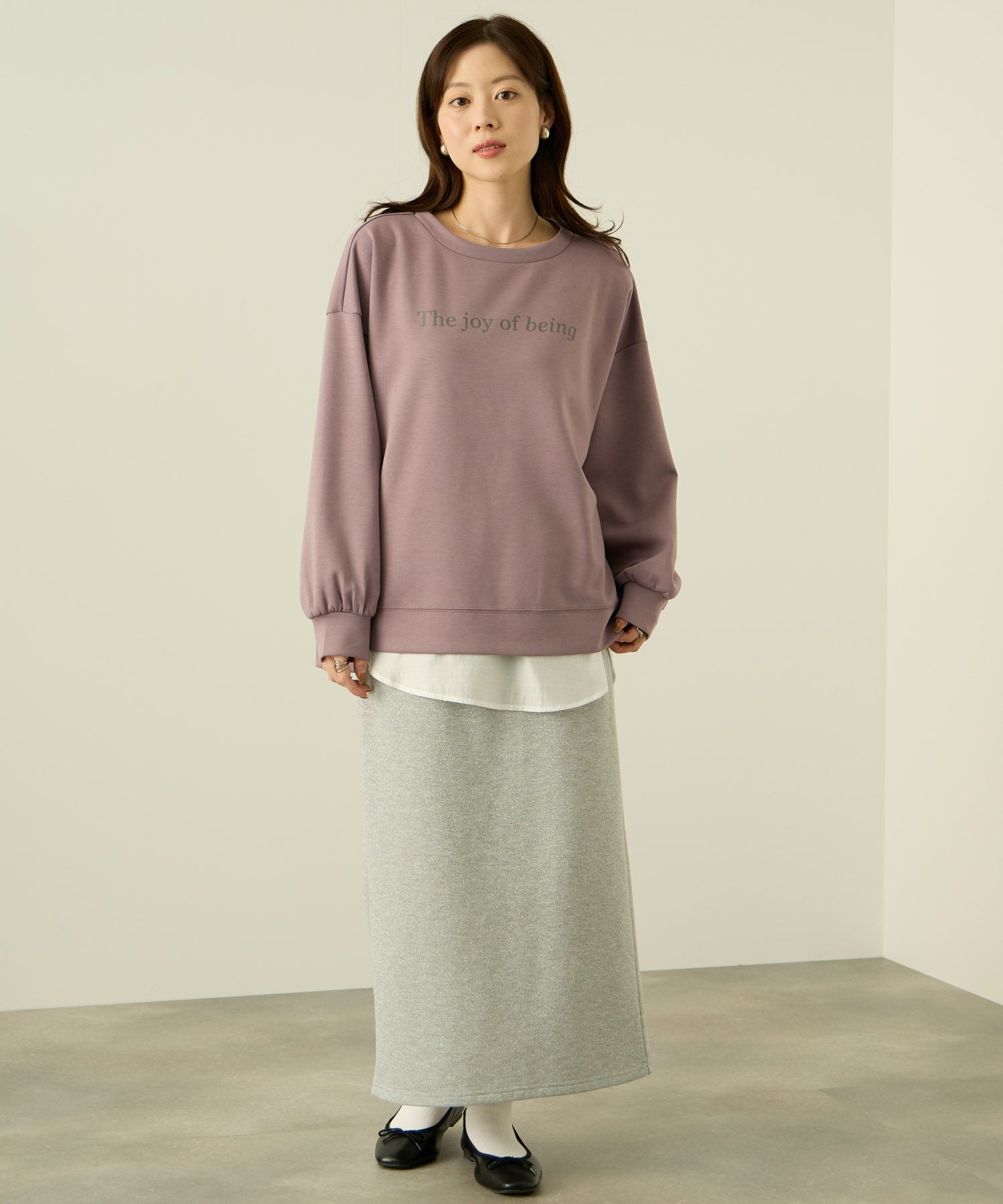 nAvy  ポンチ素材 ロゴプリントプルオーバー レディース商品サムネイル-16