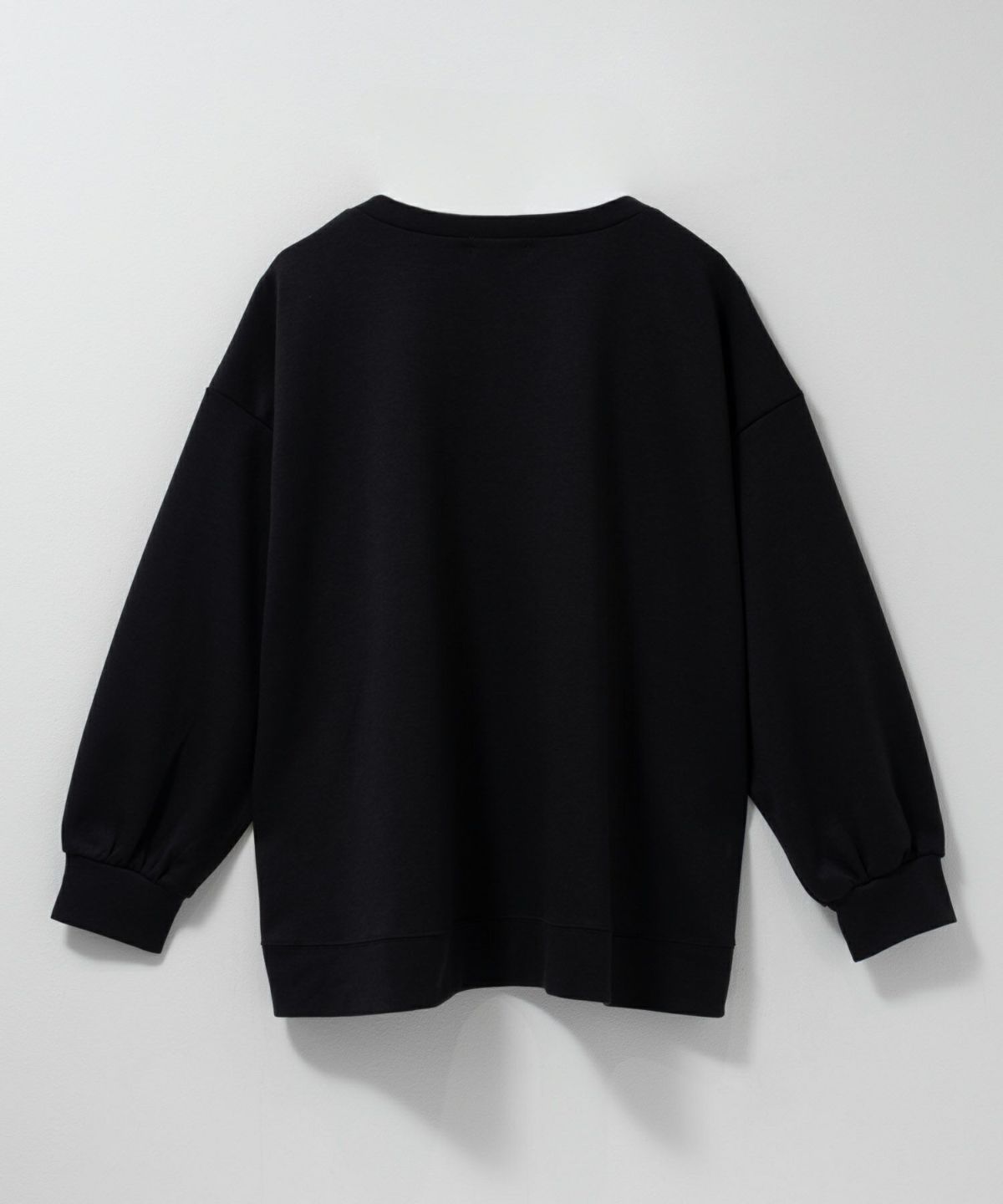 nAvy ポンチ素材 ロゴプリントプルオーバー レディース