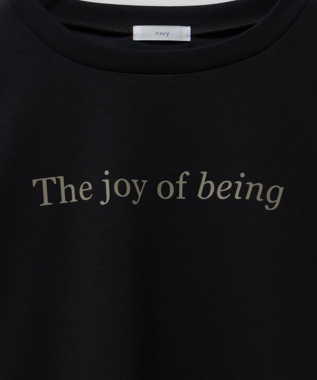 nAvy ポンチ素材 ロゴプリントプルオーバー レディース