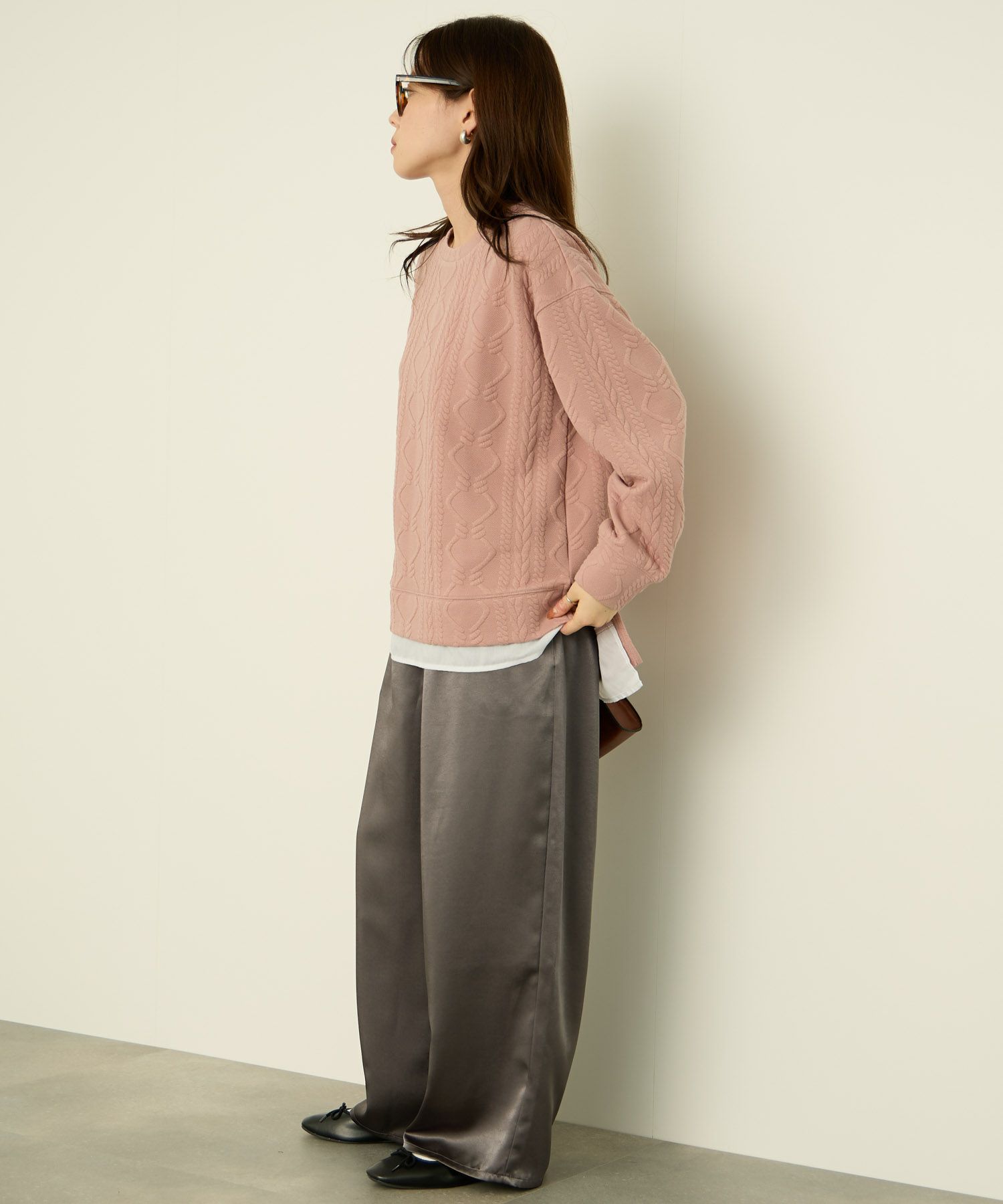 nAvy  時短ジャガードフェイク裾スリットプルオーバー レディース商品サムネイル-8