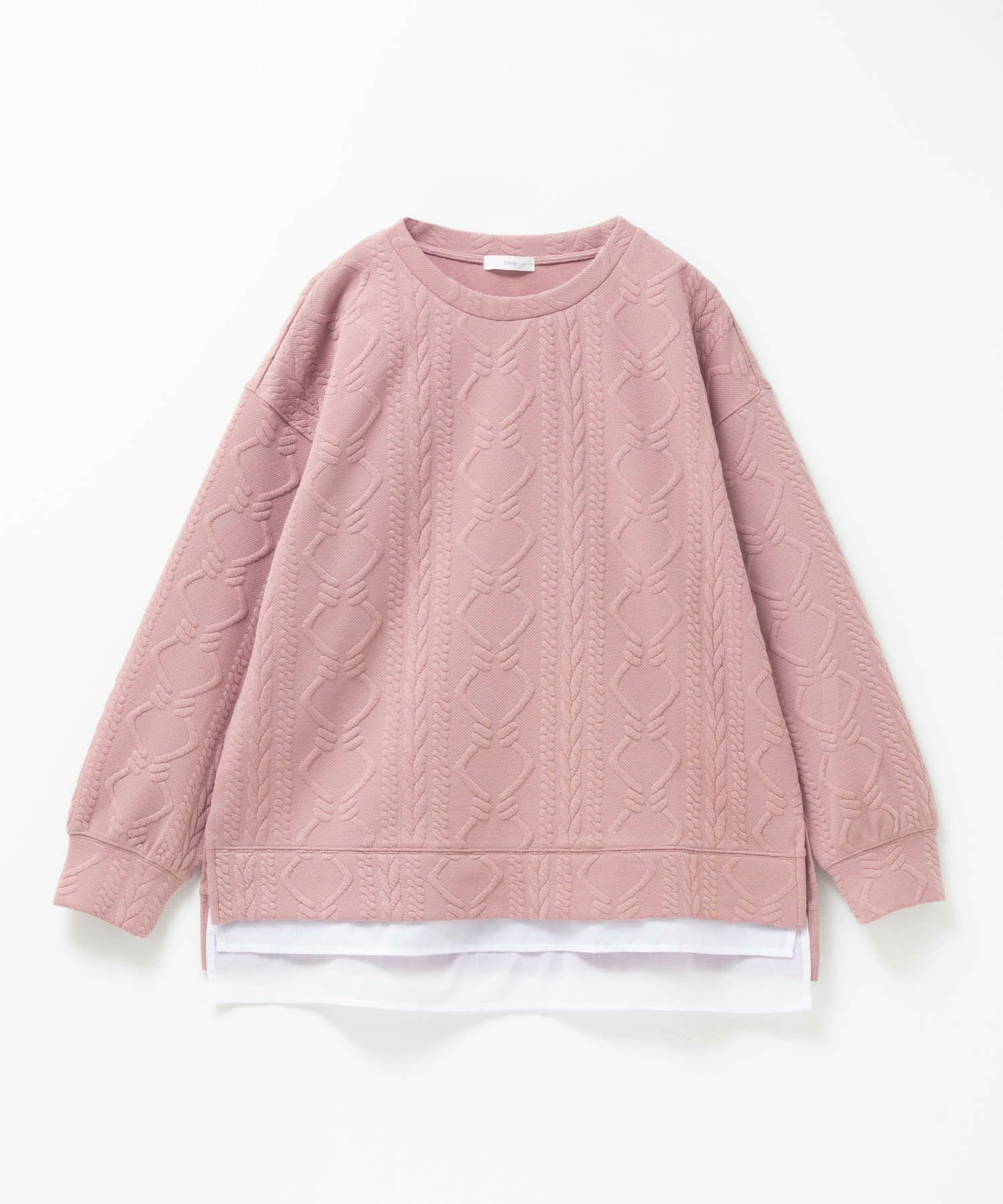 nAvy  時短ジャガードフェイク裾スリットプルオーバー レディース商品画像-15