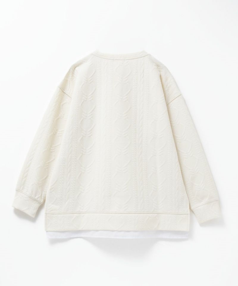 nAvy  時短ジャガードフェイク裾スリットプルオーバー レディース商品画像-18