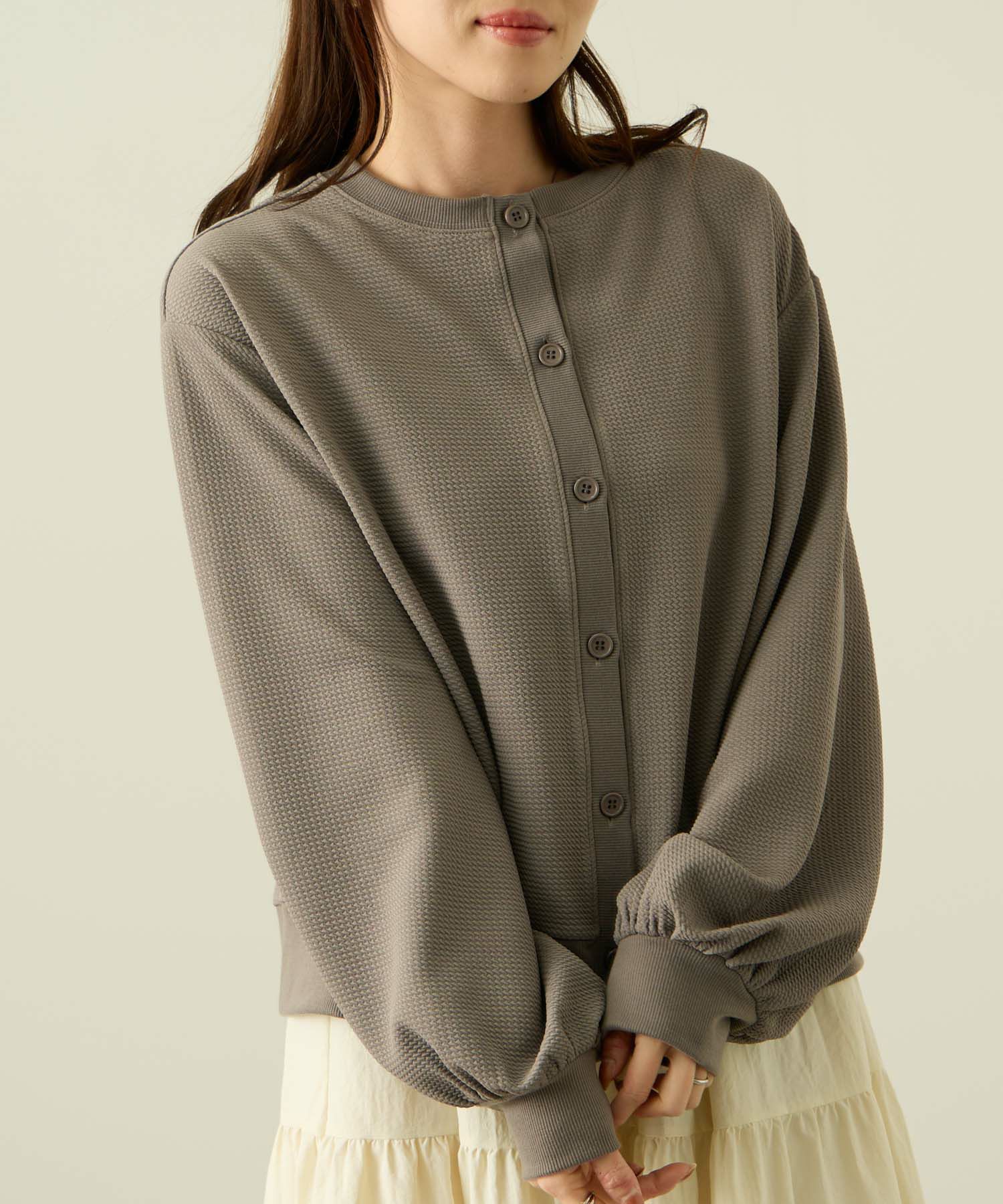 nAvy ジャガードカーディガン レディース