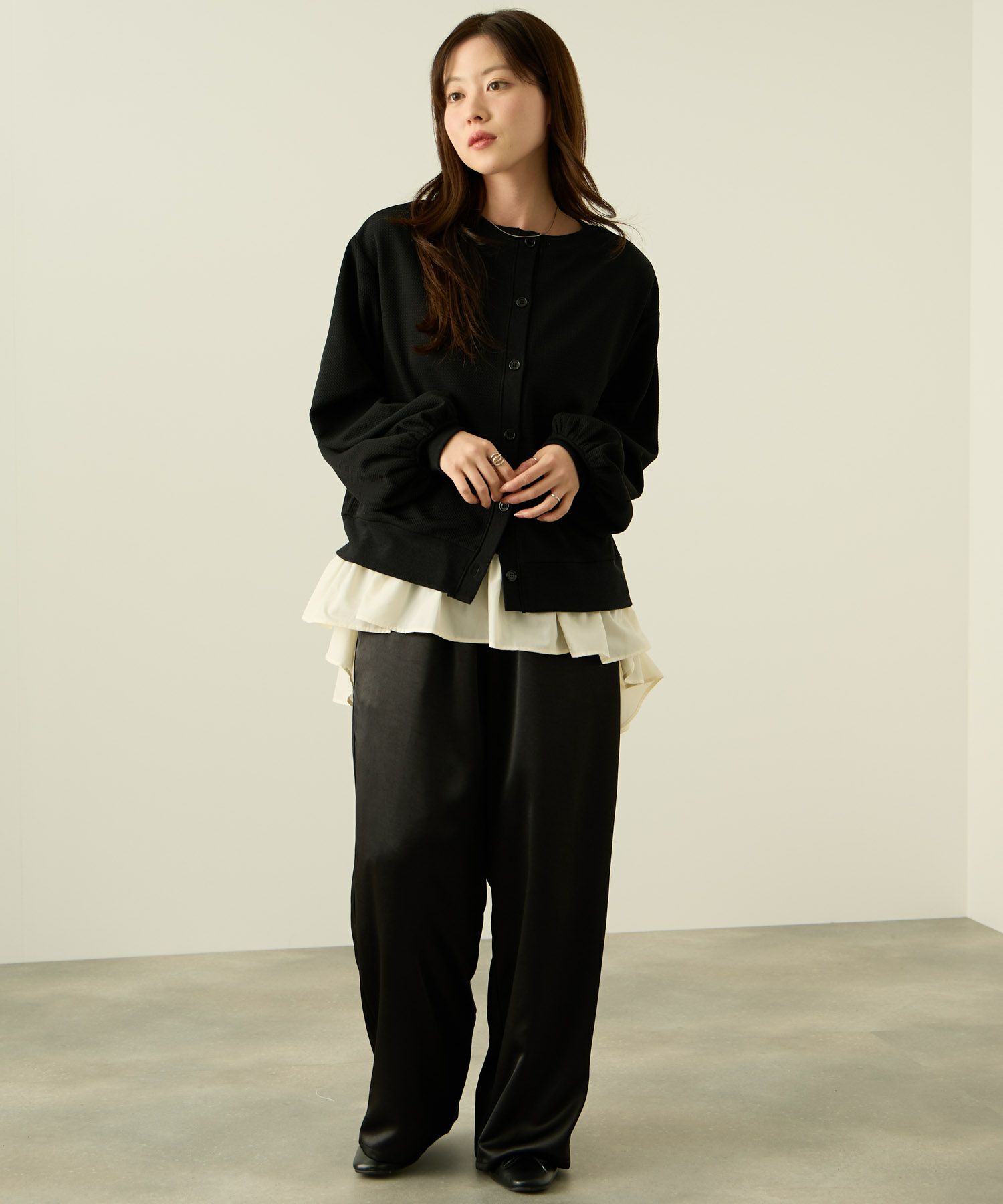 nAvy  ジャガードカーディガン レディース商品画像-6