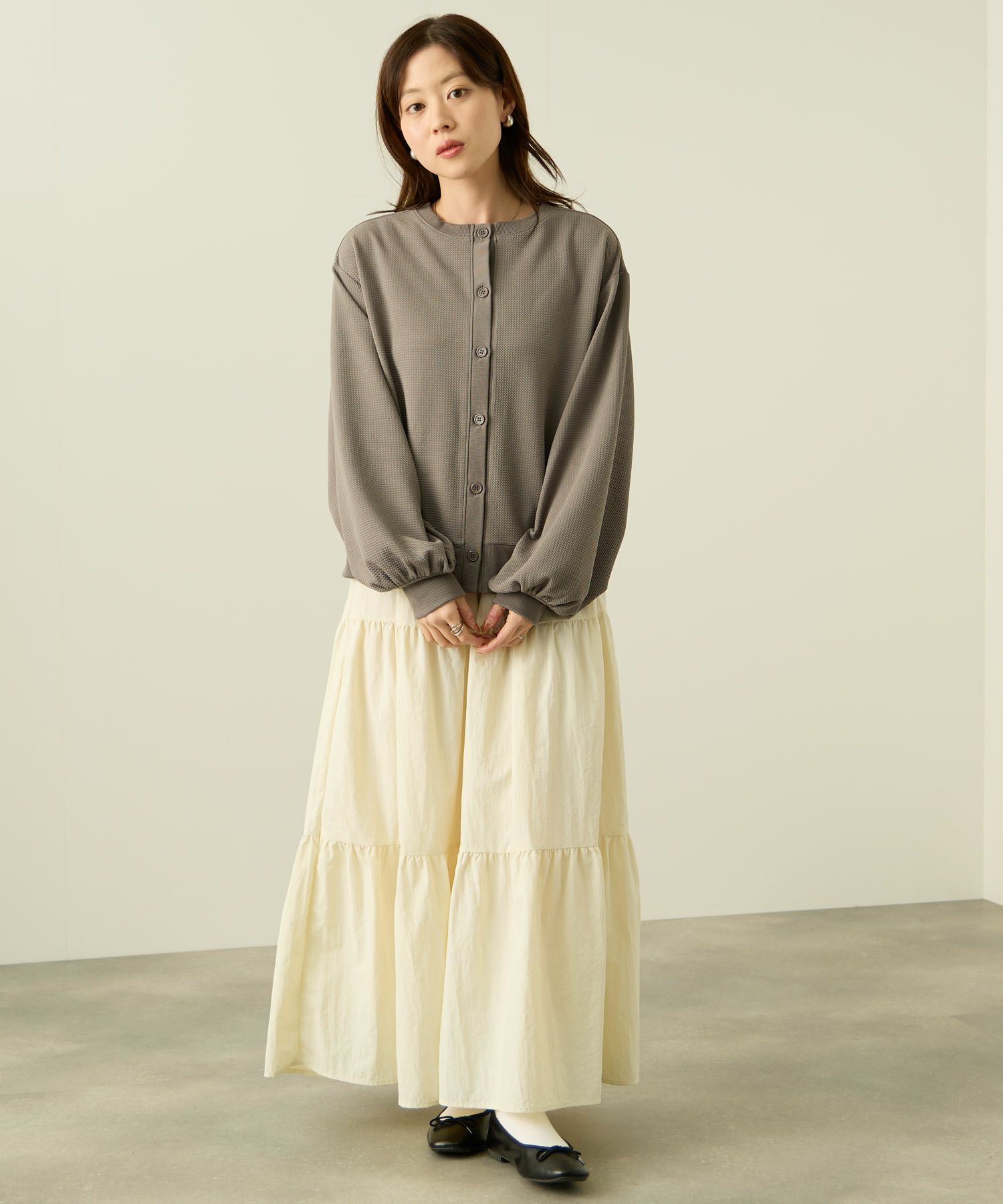 nAvy  ジャガードカーディガン レディース商品画像-9