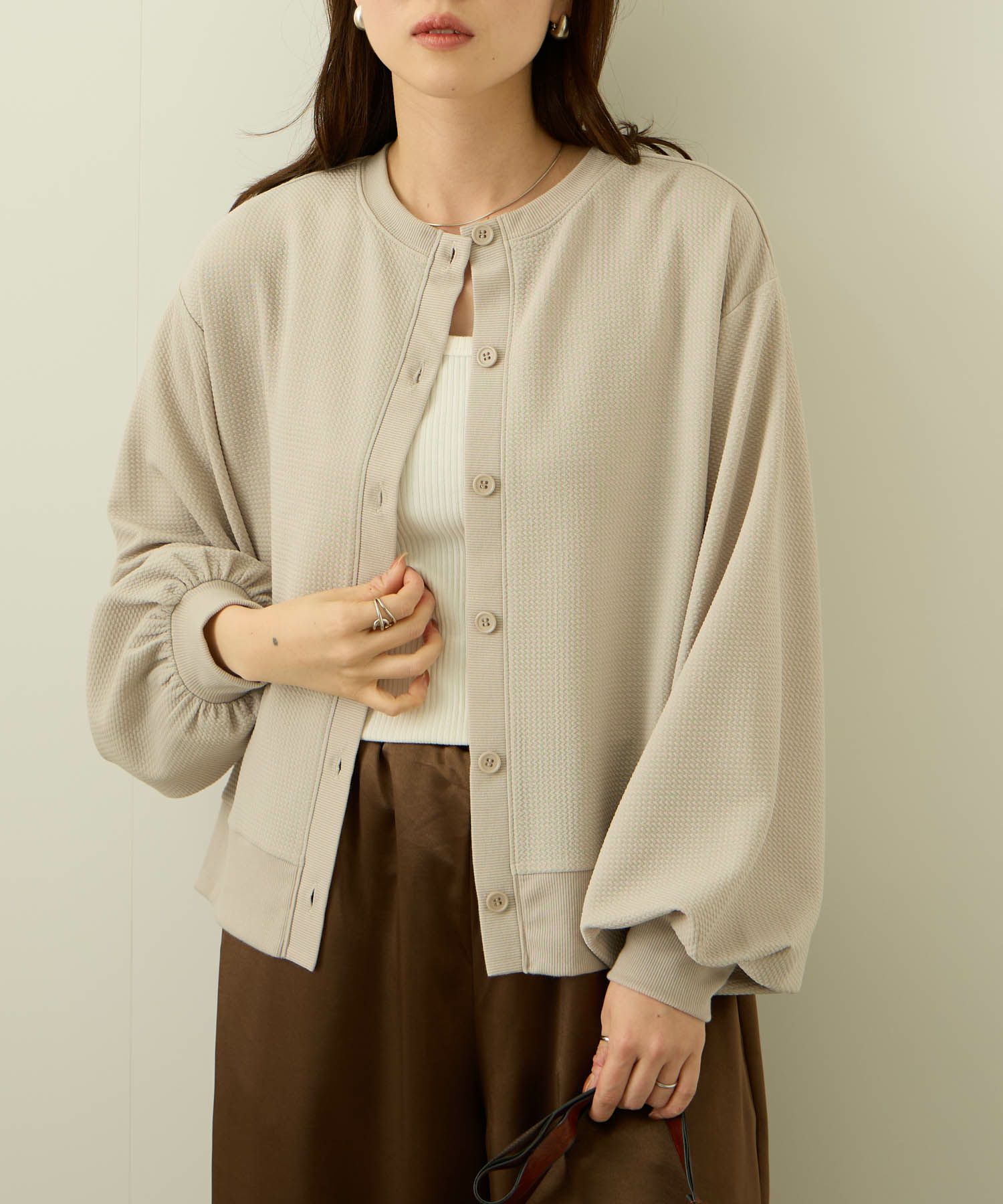 nAvy ジャガードカーディガン レディース商品画像-11