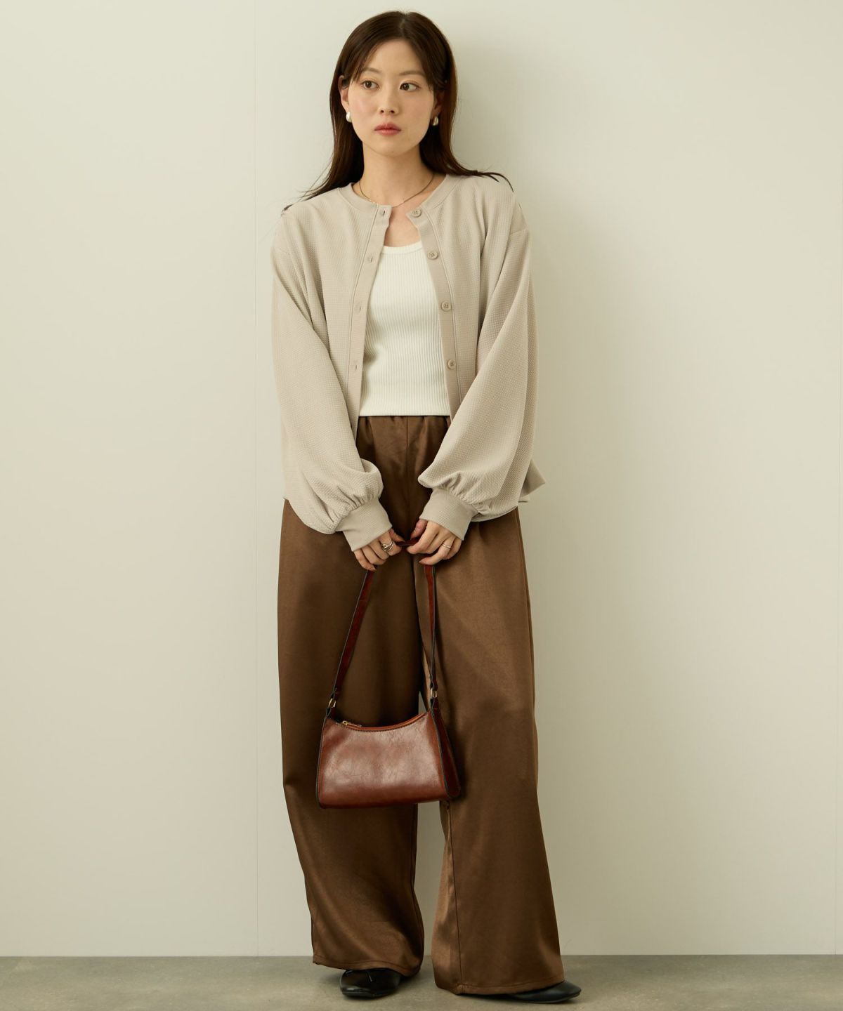 nAvy ジャガードカーディガン レディース