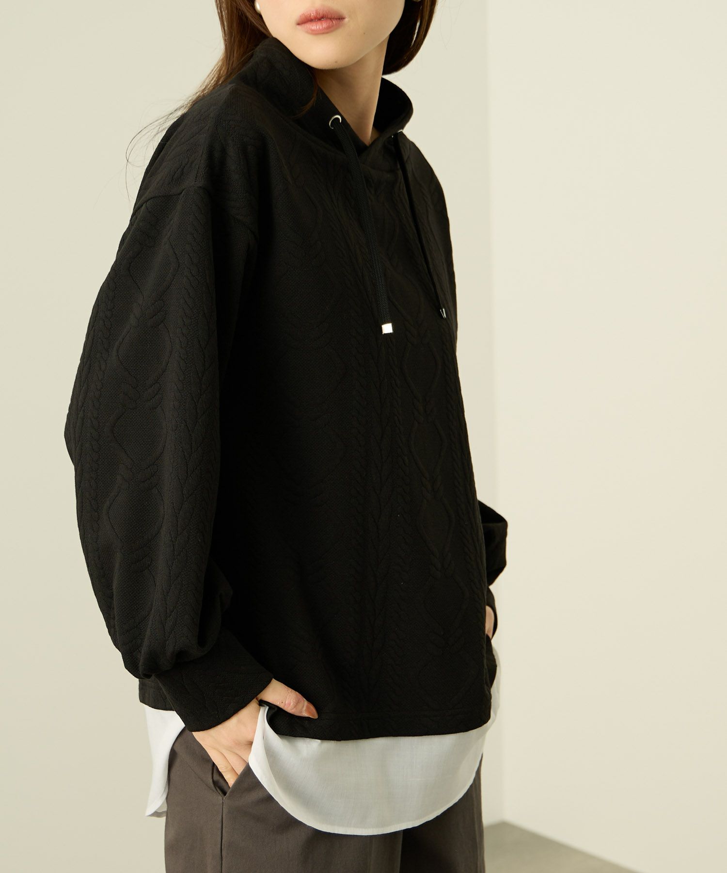 nAvy  時短ジャガードフェイクハイネックプルオーバー レディース商品サムネイル-9