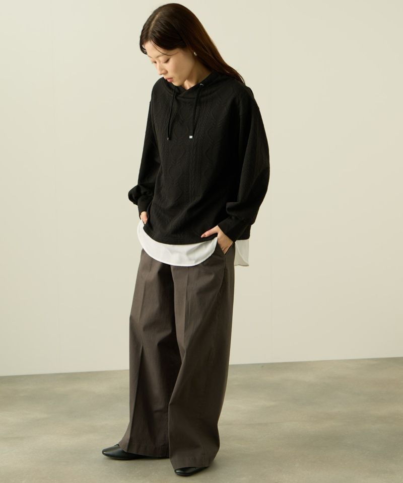 nAvy  時短ジャガードフェイクハイネックプルオーバー レディース商品画像-10