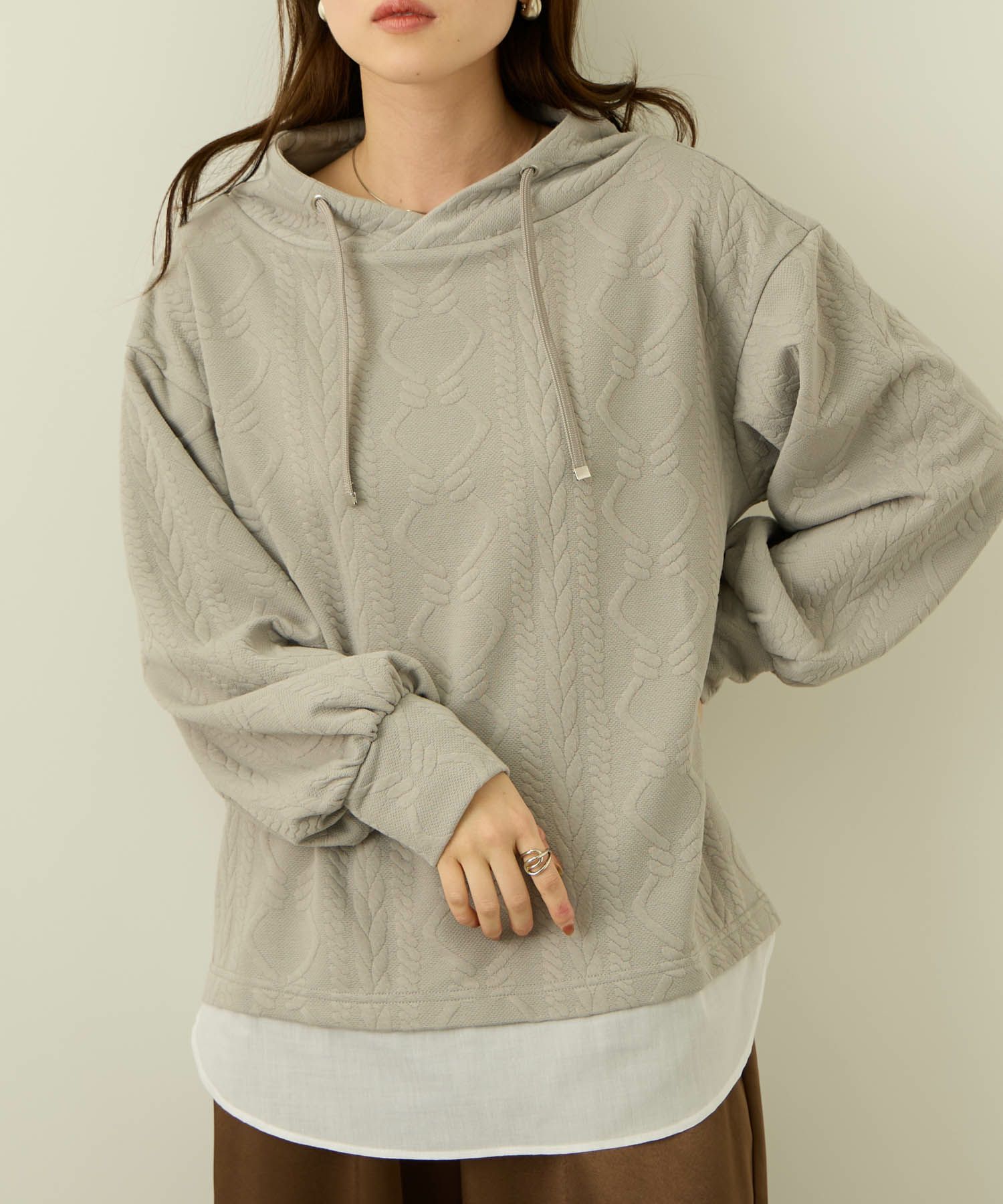 nAvy  時短ジャガードフェイクハイネックプルオーバー レディース商品サムネイル-12