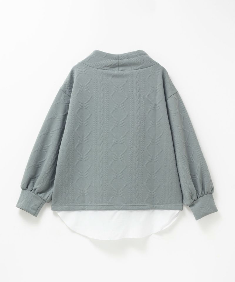 [値下げ]nAvy  時短ジャガードフェイクハイネックプルオーバー レディース商品画像-18