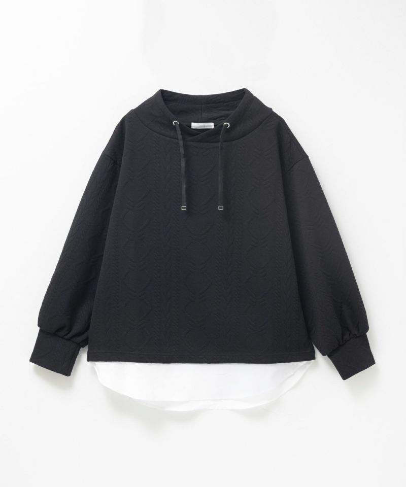 nAvy  時短ジャガードフェイクハイネックプルオーバー レディース商品画像-19