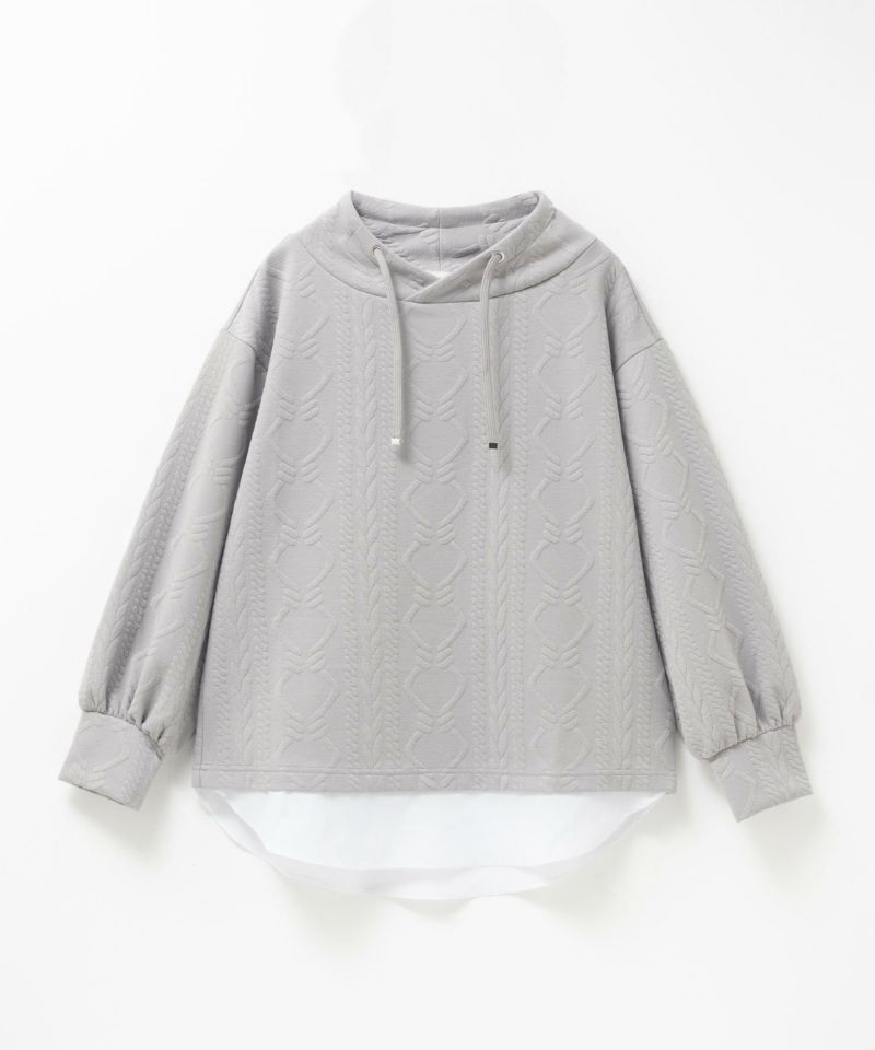 [値下げ]nAvy  時短ジャガードフェイクハイネックプルオーバー レディース商品画像-21