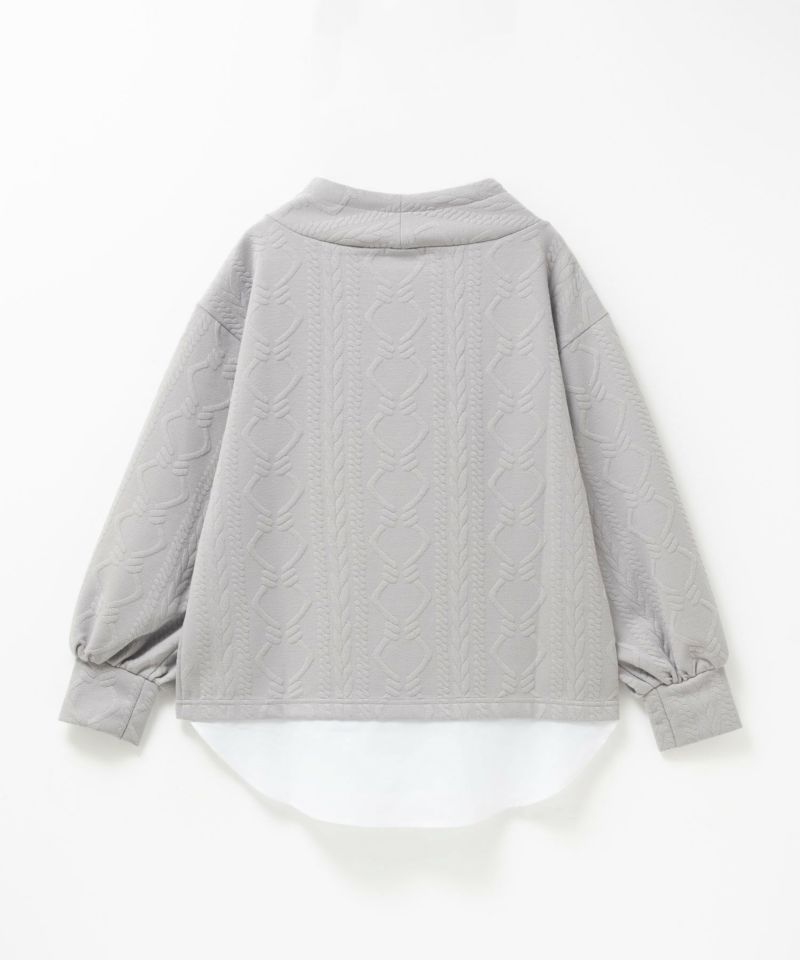 [値下げ]nAvy  時短ジャガードフェイクハイネックプルオーバー レディース商品画像-22