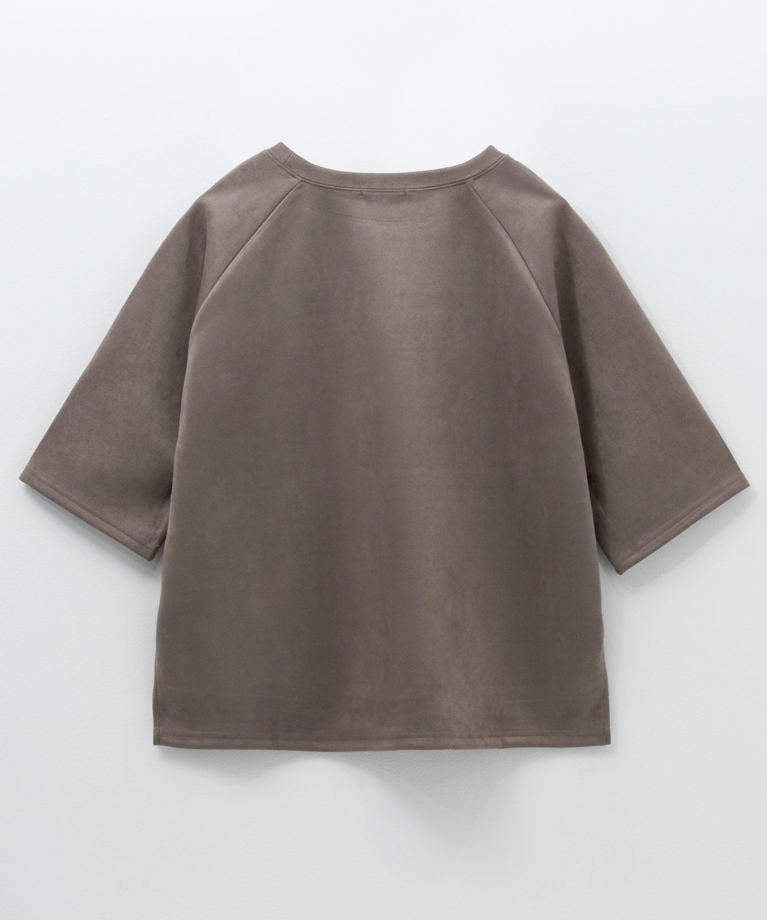 nAvy フェイクスエード7分袖Tシャツ レディース メール便 対応商品商品画像-2