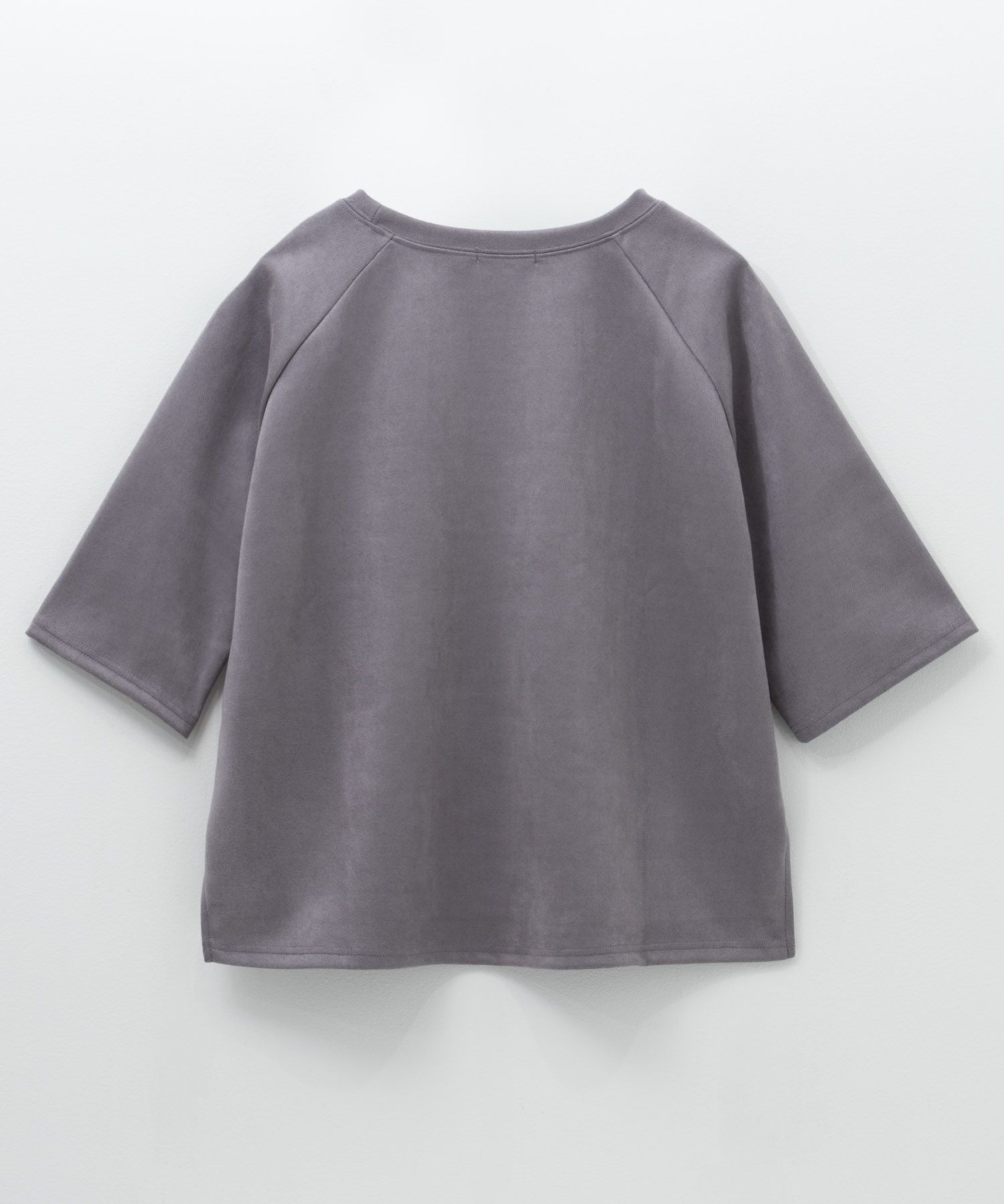 nAvy フェイクスエード7分袖Tシャツ レディース メール便 対応商品