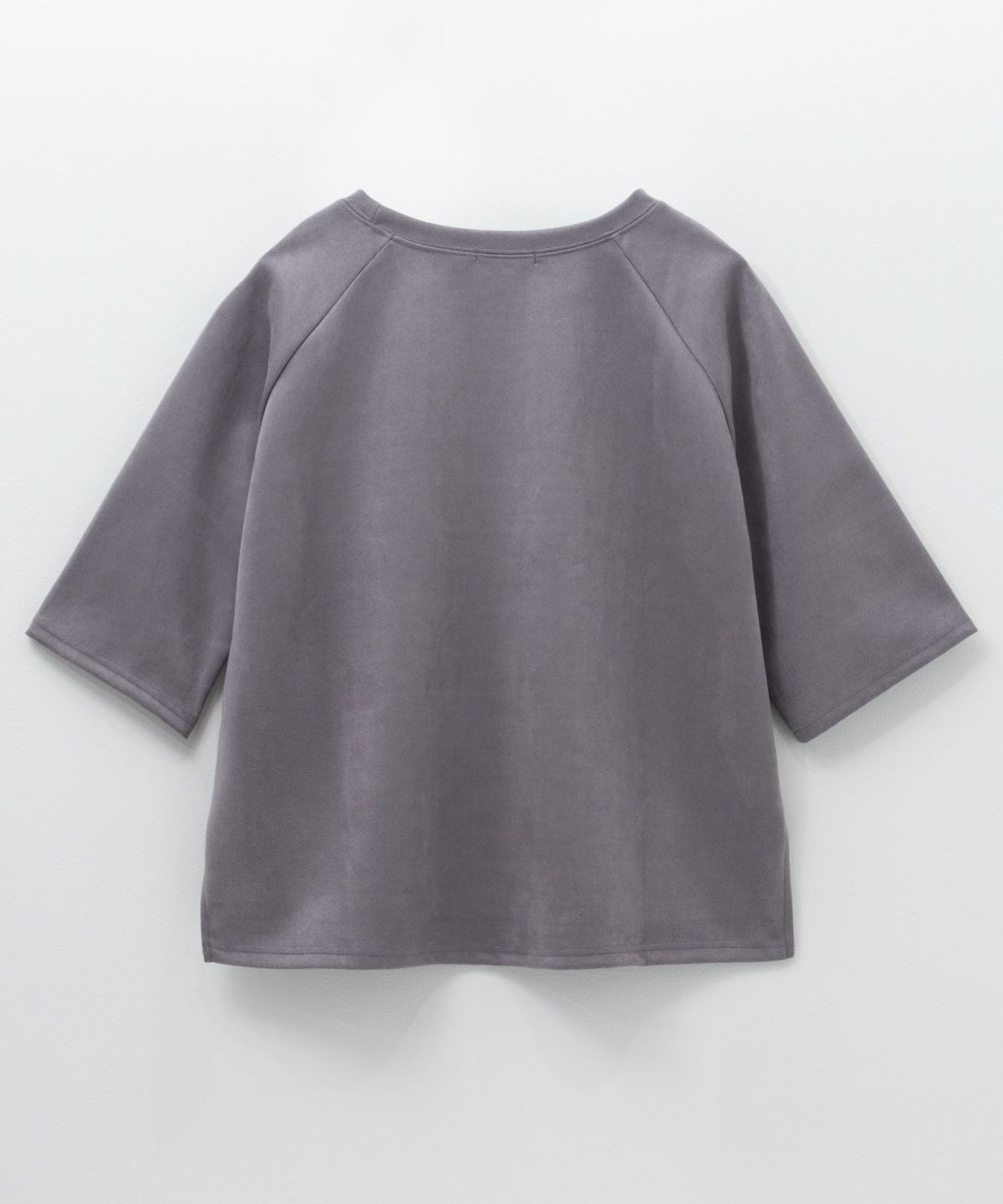 nAvy フェイクスエード7分袖Tシャツ レディース メール便 対応商品