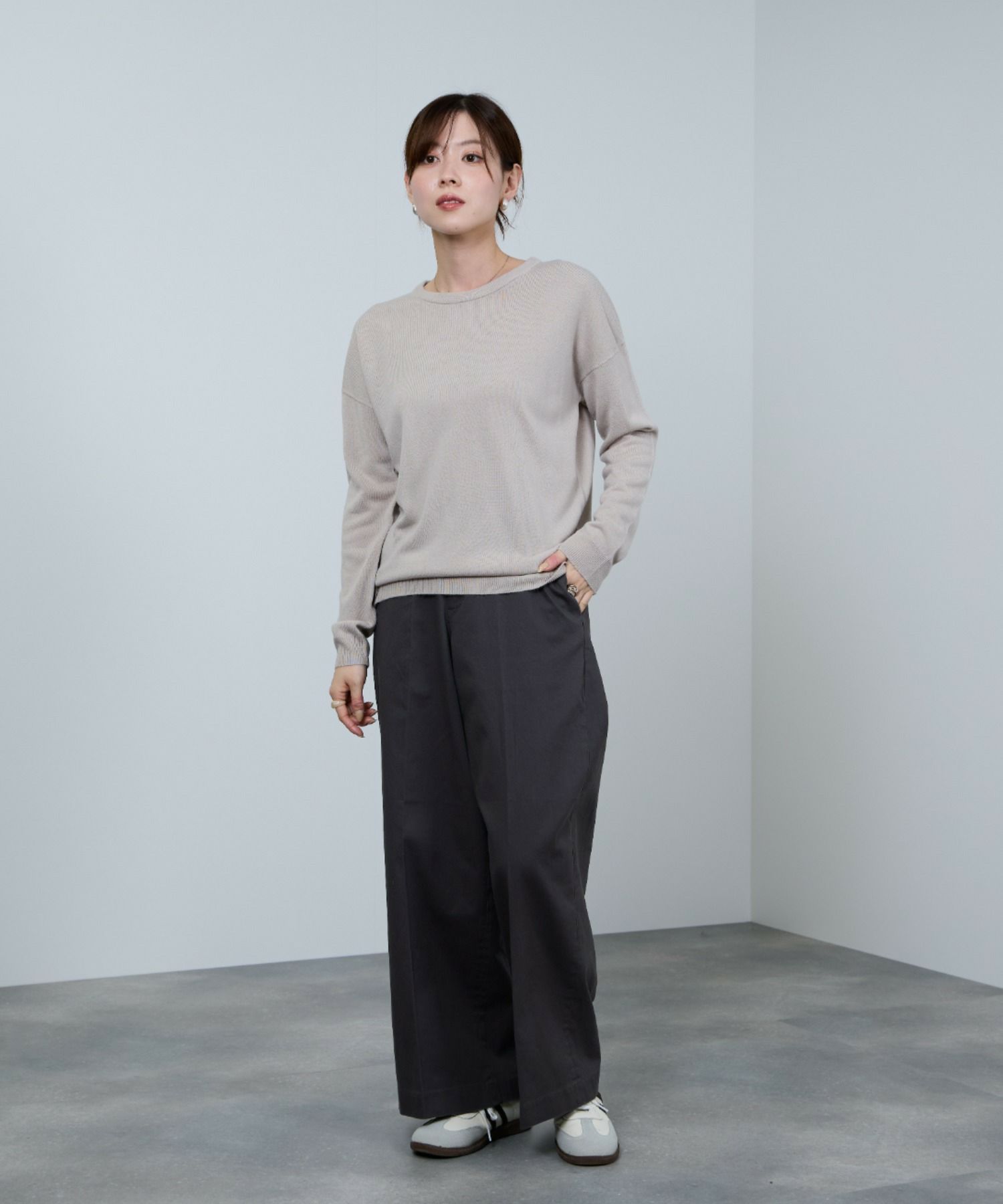nAvy カシミヤタッチニット クルーネック レディース商品サムネイル-9