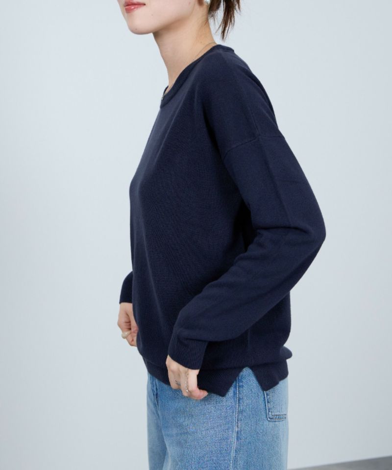 nAvy カシミヤタッチニット クルーネック レディース商品画像-11