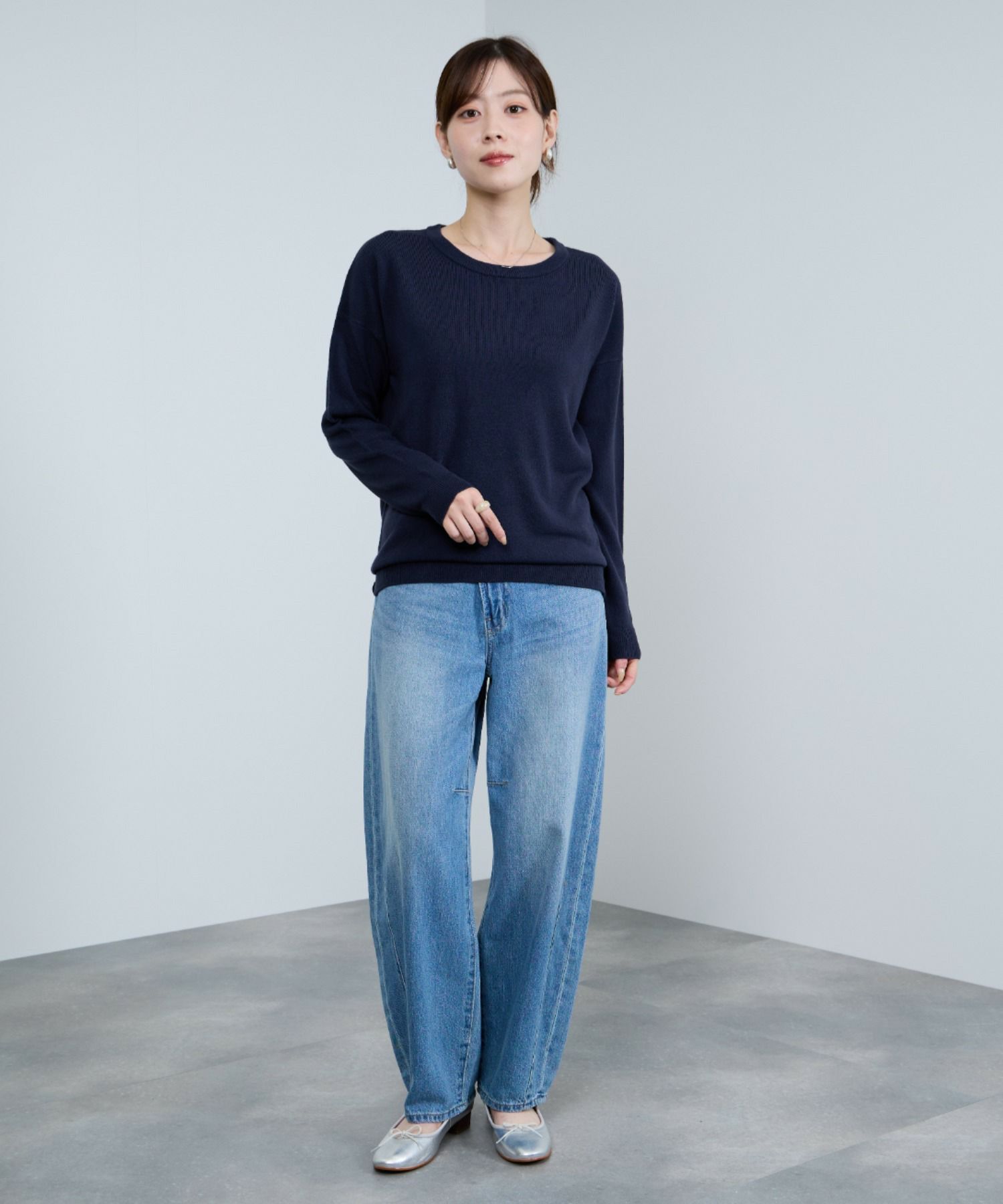 nAvy カシミヤタッチニット クルーネック レディース商品サムネイル-12