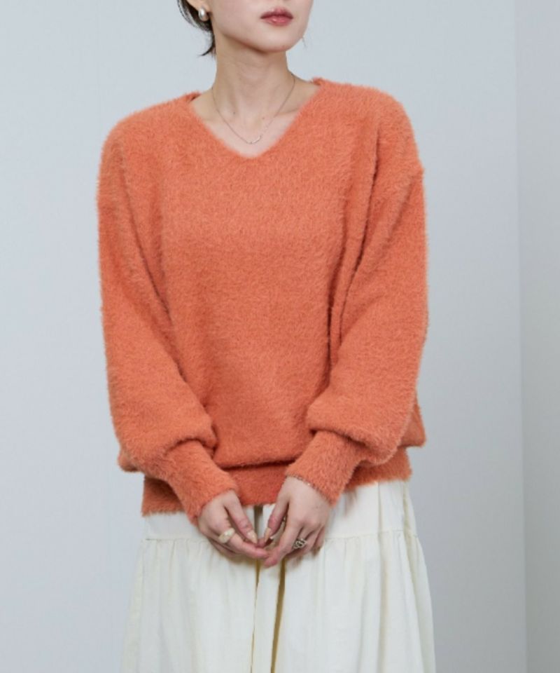 nAvy  フェザーVネックプルオーバー レディース商品画像-17