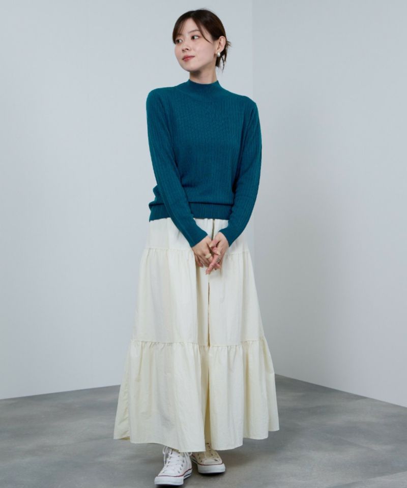 nAvy カシミヤタッチニット リブハイネック レディース商品画像-18