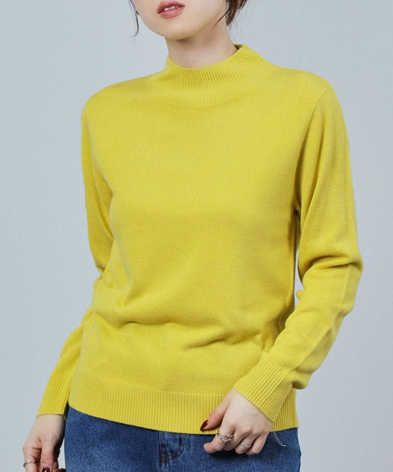 [さらに50%OFF]nAvy カシミヤタッチニット ハイネック レディース商品画像-4