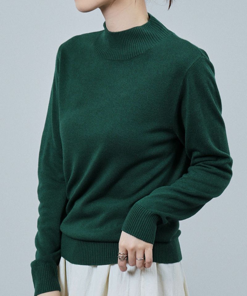 [さらに50%OFF]nAvy カシミヤタッチニット ハイネック レディース商品画像-5